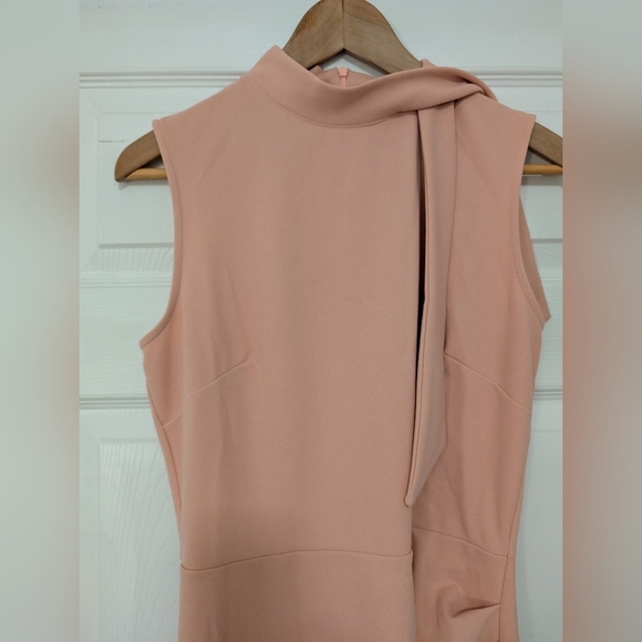 Classic Style Dusty Rose Pink Midi Dress By Miusol Women's Size M Bridesmaid - Picture 3 of 5